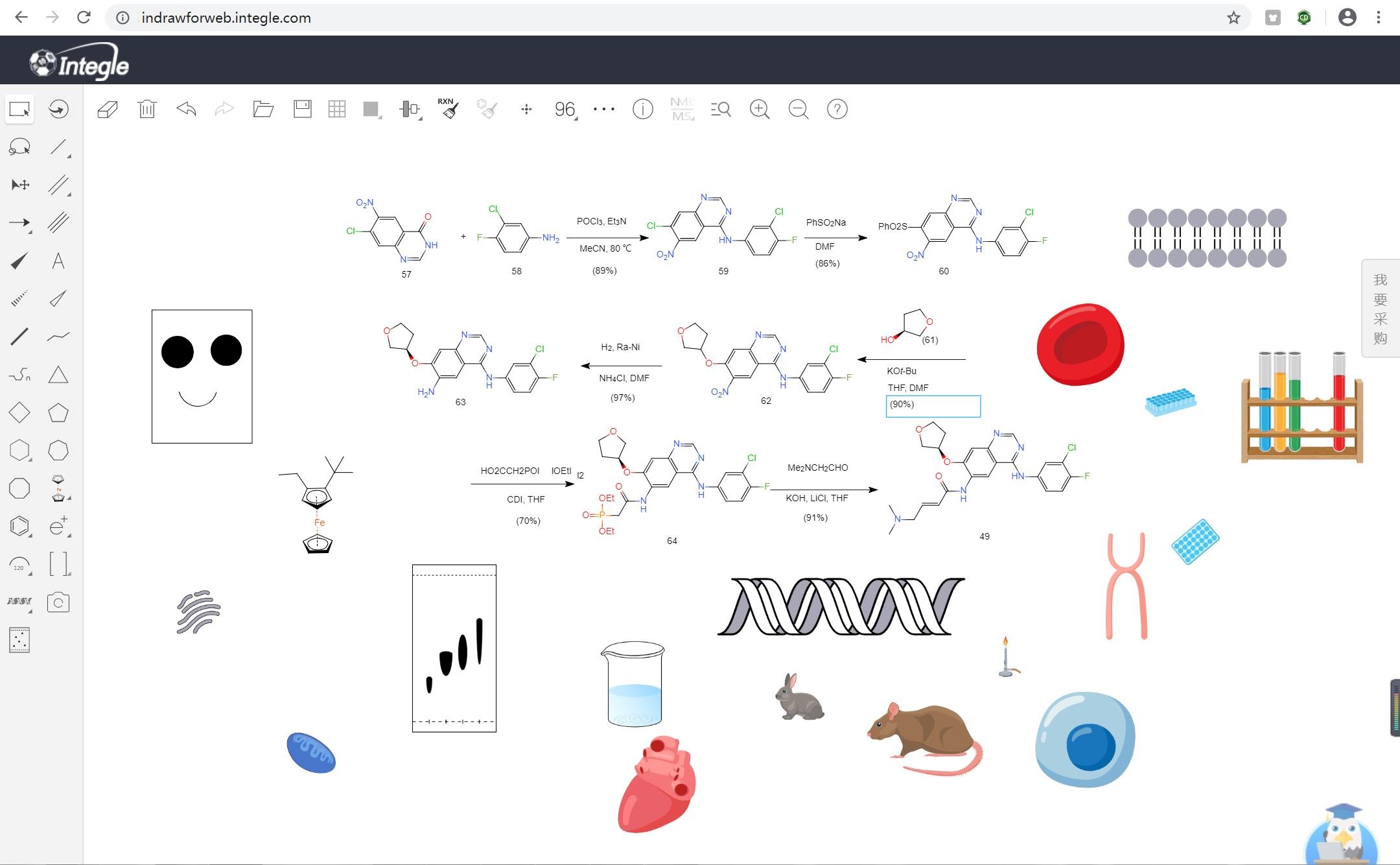 InDraw supports drawing TLC, basic graphics